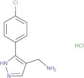 [3-(4-Chlorophenyl)-1H-pyrazol-4-yl]methanamine hydrochloride