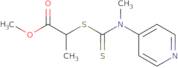 Methyl 2-[methyl(4-pyridinyl)carbamothioylthio]propionate