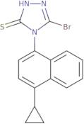 5-Bromo-4-(4-cyclopropylnaphthalen-1-yl)-4H-1,2,4-triazole-3-thiol