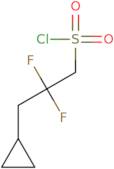 3-Cyclopropyl-2,2-difluoropropane-1-sulfonyl chloride