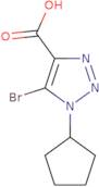 5-Bromo-1-cyclopentyl-1H-1,2,3-triazole-4-carboxylic acid