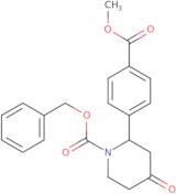 Benzyl (2S)-2-(4-methoxycarbonylphenyl)-4-oxo-piperidine-1-carboxylate