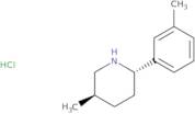 rac-(2R,5S)-5-Methyl-2-(3-methylphenyl)piperidine hydrochloride, trans