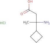 3-Amino-3-cyclobutylbutanoic acid hydrochloride