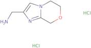 {5H,6H,8H-Imidazo[2,1-c][1,4]oxazin-2-yl}methanamine dihydrochloride