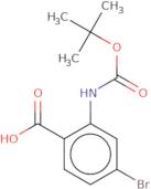 4-bromo-2-{[(tert-butoxy)carbonyl]amino}benzoic acid