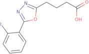 4-[5-(2-Iodophenyl)-1,3,4-oxadiazol-2-yl]butanoic acid