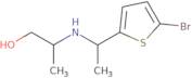 2-{[1-(5-Bromothiophen-2-yl)ethyl]amino}propan-1-ol