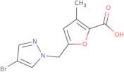 5-[(4-Bromo-1H-pyrazol-1-yl)methyl]-3-methylfuran-2-carboxylic acid