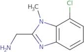 (7-Chloro-1-methyl-1H-1,3-benzodiazol-2-yl)methanamine