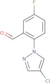 2-(4-Chloropyrazol-1-yl)-5-fluorobenzaldehyde