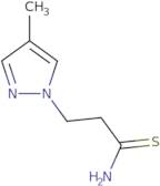 3-(4-Methyl-1H-pyrazol-1-yl)propanethioamide