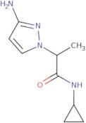 2-(3-Amino-1H-pyrazol-1-yl)-N-cyclopropylpropanamide