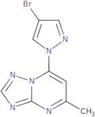 4-Bromo-1-{5-methyl-[1,2,4]triazolo[1,5-a]pyrimidin-7-yl}-1H-pyrazole