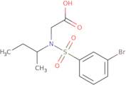 2-[N-(Butan-2-yl)3-bromobenzenesulfonamido]acetic acid