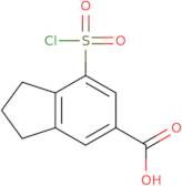 7-(Chlorosulfonyl)-2,3-dihydro-1H-indene-5-carboxylic acid