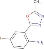 4-Fluoro-2-(5-methyl-1,3,4-oxadiazol-2-yl)aniline