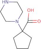 1-(Piperazin-1-yl)cyclopentane-1-carboxylic acid