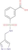 3-[(1H-Pyrazol-4-ylmethyl)sulfamoyl]benzoic acid