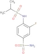 3-Fluoro-4-(propane-2-sulfonamido)benzene-1-sulfonamide