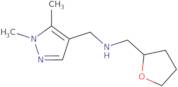 N-[(1,5-Dimethylpyrazol-4-yl)methyl]-1-(oxolan-2-yl)methanamine