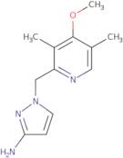 1-[(4-Methoxy-3,5-dimethylpyridin-2-yl)methyl]-1H-pyrazol-3-amine