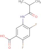 2,4-Difluoro-5-(2-methylpropanamido)benzoic acid