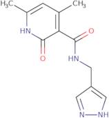 4,6-Dimethyl-2-oxo-N-(1H-pyrazol-4-ylmethyl)-1,2-dihydropyridine-3-carboxamide