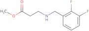 Methyl 3-{[(2,3-difluorophenyl)methyl]amino}propanoate