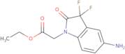 Ethyl 2-(5-amino-3,3-difluoro-2-oxo-2,3-dihydro-1H-indol-1-yl)acetate