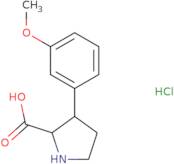 rac-(2R,3S)-3-(3-Methoxyphenyl)pyrrolidine-2-carboxylic acid hydrochloride