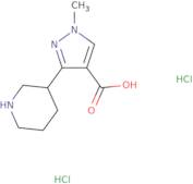 1-Methyl-3-(piperidin-3-yl)-1H-pyrazole-4-carboxylic acid dihydrochloride