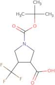 1-[(tert-Butoxy)carbonyl]-4-(trifluoromethyl)pyrrolidine-3-carboxylic acid, trans