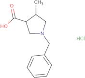 1-Benzyl-4-methylpyrrolidine-3-carboxylic acid hydrochloride, trans