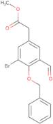 Methyl 2-(4-benzyloxy-3-bromo-5-formyl-phenyl)acetate