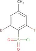 2-Bromo-6-fluoro-4-methylbenzenesulfonyl chloride