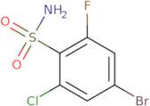 4-Bromo-2-chloro-6-fluorobenzenesulfonamide