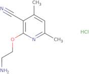 2-(2-Aminoethoxy)-4,6-dimethylnicotinonitrile hydrochloride