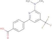 4-(6-Dimethylamino-4-trifluoromethyl-pyridin-2-yl)-benzoic acid