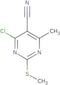 4-Chloro-6-methyl-2-(methylthio)-pyrimidine-5-carbonitrile