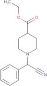 Ethyl 1-[cyano(phenyl)methyl]-piperidine-4-carboxylate