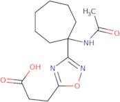 3-[3-(1-Acetamidocycloheptyl)-1,2,4-oxadiazol-5-yl]propanoic acid