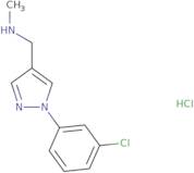 {[1-(3-Chlorophenyl)-1H-pyrazol-4-yl]methyl}(methyl)amine hydrochloride