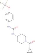1-(1-Cyclopropanecarbonylpiperidin-4-yl)-3-[4-(trifluoromethoxy)phenyl]urea