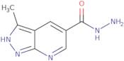 3-Methyl-7H-pyrazolo[3,4-b]pyridine-5-carbohydrazide