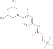 2,2,2-Trifluoroethyl N-[4-(2,6-dimethylmorpholin-4-yl)-3-fluorophenyl]carbamate