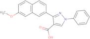 3-(7-Methoxynaphthalen-2-yl)-1-phenyl-1H-pyrazole-4-carboxylic acid