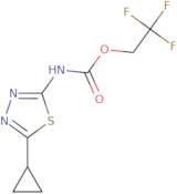 2,2,2-Trifluoroethyl N-(5-cyclopropyl-1,3,4-thiadiazol-2-yl)carbamate