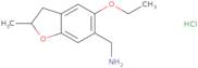 (5-Ethoxy-2-methyl-2,3-dihydro-1-benzofuran-6-yl)methanamine hydrochloride