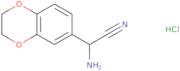 2-Amino-2-(2,3-dihydro-1,4-benzodioxin-6-yl)acetonitrile hydrochloride